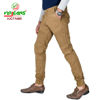 Picture of Virjeans Stretchable Biker Design Cotton Joggers - Brown