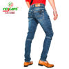Picture of Virjeans Brand Design Biker Stretchy Grunge Denim Jeans - Dark Blue