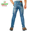 Picture of Virjeans Stretchy Ripped Design Biker Denim Jeans - Light Blue