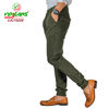 Picture of Virjeans Stretchable Cotton Joggers for Men - Olive