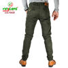 Picture of Virjeans Stretchy Ripped Design Biker Cotton Joggers - Olive