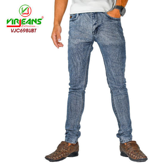 Picture of Virjeans Denim Stretchable Skinny Fit Choose Pant - Upper Blast