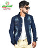Picture of Virjeans Denim Jeans Non-Stretchable Jacket For Men - Dark Blue