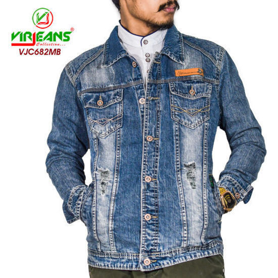 Picture of Virjeans Denim Jeans Jacket - Medium Blue