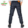 Picture of Virjeans - Linen Box (Cargo) Joggers for Men - VJC 689 - Black