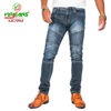 Picture of Virjeans - Stretchy Ripped Design Biker Denim / Jeans Pant - VJC 709 - Light Blue
