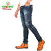 Picture of Virjeans - Stretchy Ripped Design Biker Denim / Jeans Pant - VJC 709 - Dark Blue