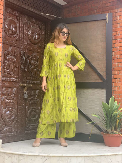Picture of Junjely Green Kurta set