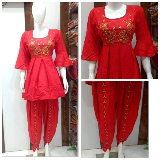 Picture of Junjely Red Kurta
