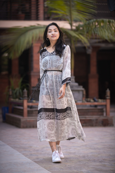 Picture of Voto Chiffon Long Dress