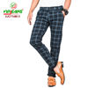 Picture of Virjeans Stretchable Cotton Check Blue Chinos Pant for Men - VJC 714