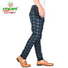 Picture of Virjeans Stretchable Cotton Check Blue Chinos Pant for Men - VJC 714