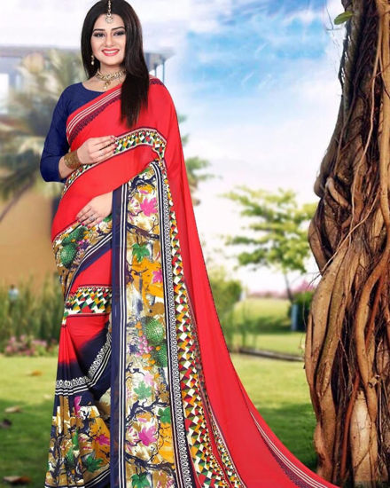 Picture of Junjuly - Designer Red Saree