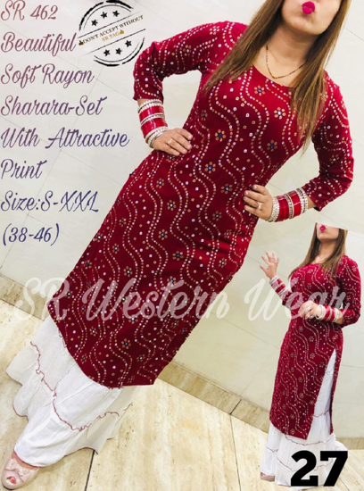 Picture of Junjely Red Kurta -