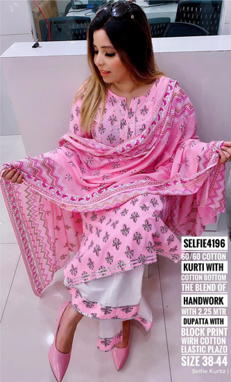 Picture of Junjely Pink Kurta