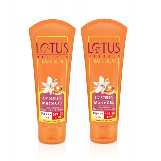 Picture of Lotus Herbals Safe Sun UV Sunscreen Matte Gel PA+++ Spf-100 gm