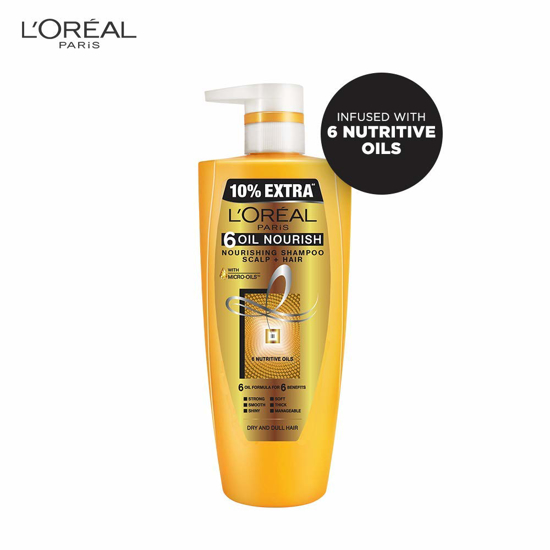 Picture of L'Oreal Paris 6 Oil Nourish Shampoo, 704ml