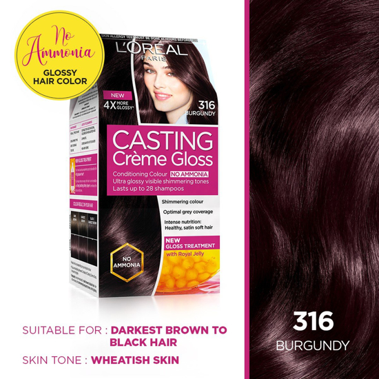 Picture of L'Oreal Paris Casting Creme Gloss Burgundy 316