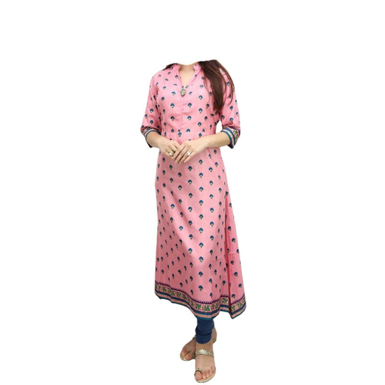 Silk Blend Pink Kurti
