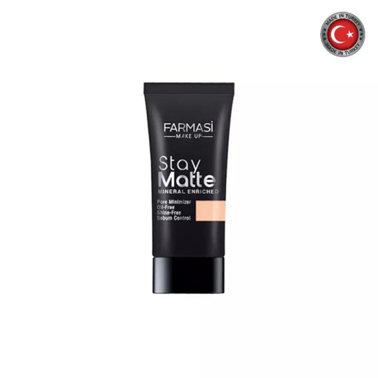 Picture of Farmasi Stay Matte Foundation Porcelain 02 - 30ml