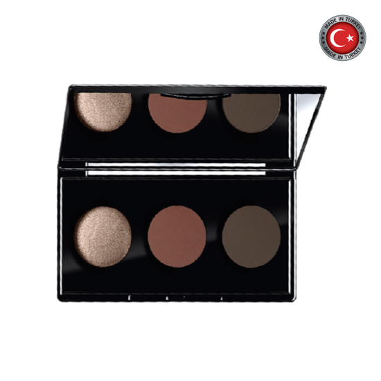 Picture of Farmasi Make Up Trio Eyeshadow Kit 6gm - 04 Vice Brown