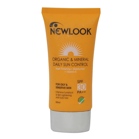 Picture of Newlook Organic and Mineral Daily Sun Control -100ml- SPF 30