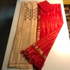Mirror Embroidered  Banaarasi Kurti Set