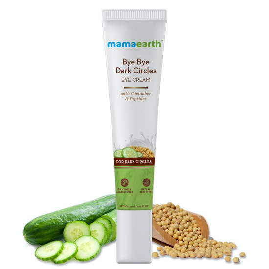 Picture of Mamaearth Bye Bye Dark Circles Eye Cream with Cucumber & Peptides for Dark Circles- 20ml
