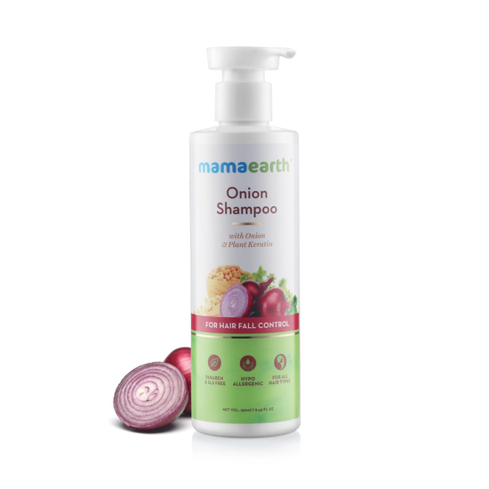 Picture of Mamaearth Onion Shampoo with Onion and Plant Keratin for Hair Fall Control - 250ml