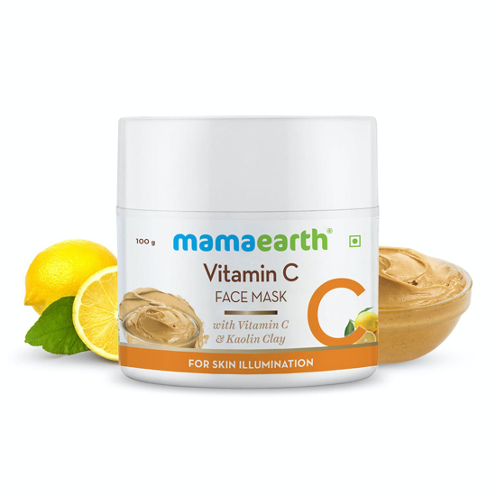 Picture of Mamaearth Vitamin C Face Mask With Vitamin C & Kaolin Clay for Skin Illumination - 100 g