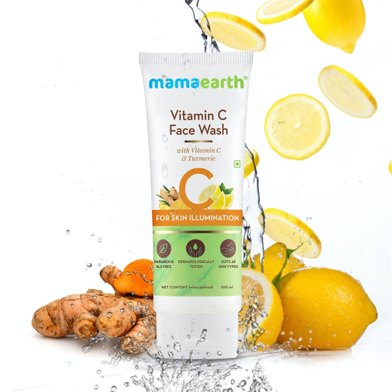 Picture of Mamaearth Vitamin C Face Wash with Vitamin C and Turmeric for Skin Illumination – 100ml