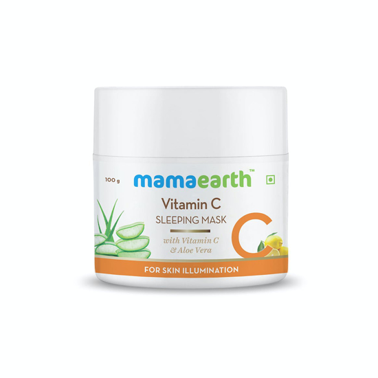 Picture of Mamaearth Vitamin C Sleeping Mask with Aloe Vera for Skin Illumination - 100 g