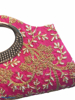 Raw Silk Hand bag with Rich Embroidery Work
