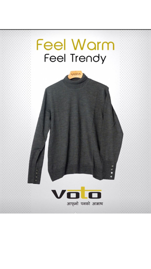 Picture of Dark Grey High Neck Sweater