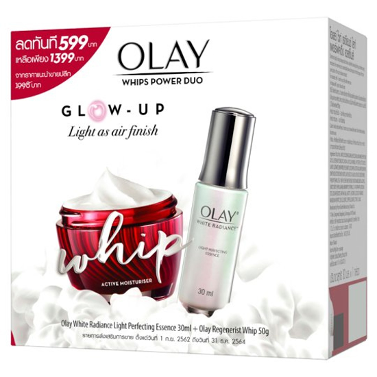 Picture of Share: Favorite (150) OLAY Whip Power Duo Regenerist Whip 50g + White Radiance Light Perfecting Essence 30ml