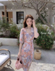 Picture of Long Slit Floral Dress