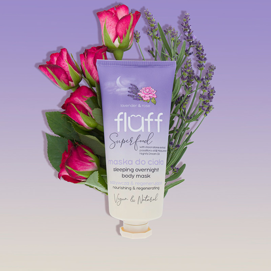 Picture of Nacomi Fluff Sleeping overnight body mask Lavender & Rose 150ml
