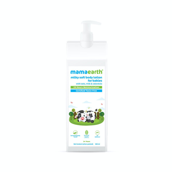 Picture of Mamaearth Milky Soft Body Lotion for Babies with Oats, Milk and Calendula - 400ml