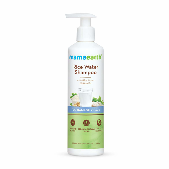 Picture of Mamaearth Rice Water Conditioner with Rice Water and Keratin for Damaged, Dry and Frizzy Hair - 250 ml