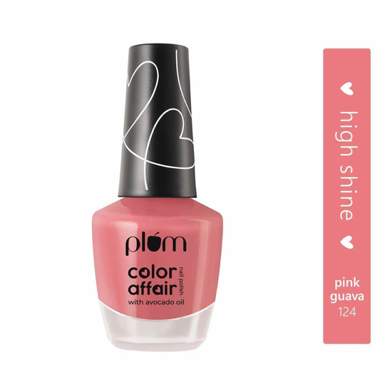 Picture of Plum Color Affair Nail Polish 124 - Pink Guava