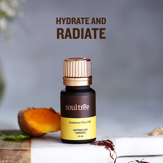 Picture of SoulTree Radiance Face Oil With Saffron And Turmeric - 10 Ml