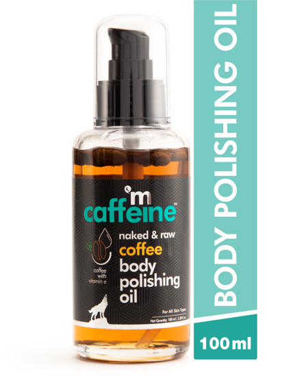 Picture of mCaffeine Naked & Raw Coffee Body Polishing Oil (100 ml)