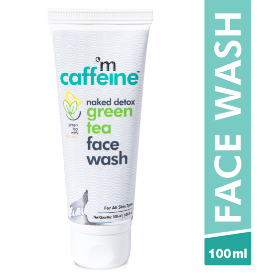 Picture of mCaffeine Naked Detox Green Tea Face Wash (100 ml)