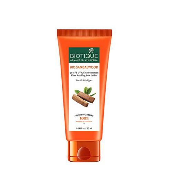 Picture of Biotique Bio Sandalwood Sunscreen SPF 50+ face Lotion - 120ml