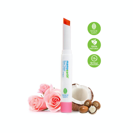 Picture of Mamaearth Rose Tinted 100% Natural Lip Balm With Rose Oil and Castor Oil - 2 g