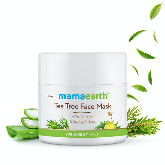 Picture of Mamaearth Tea Tree Face Mask for Acne, with Tea Tree and Salicylic Acid for Acne and Pimples - 100g