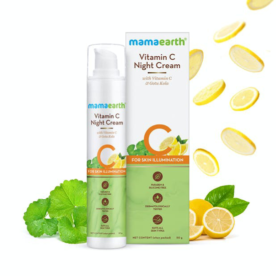 Picture of Mamaearth Vitamin C Night Cream For Women - 50g