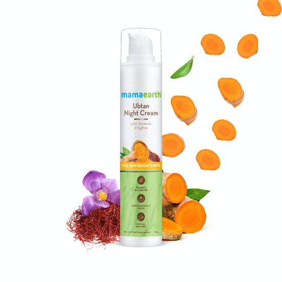 Picture of Mamaearth Ubtan Night Cream with Turmeric & Saffron for Skin Brightening – 50 g