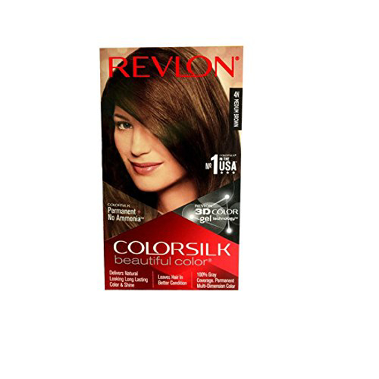 Picture of Revlon Colorsilk Hair Color 4N Medium Brown (40Ml+40Ml+12Ml)