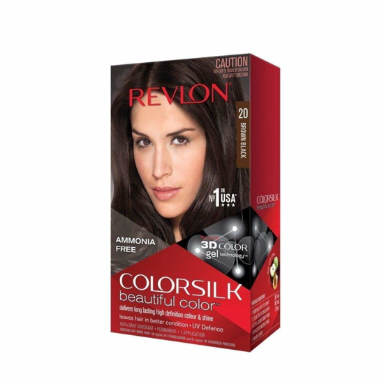 Picture of Revlon Colorsilk Hair Color 2N Black Brown (40Ml+40Ml+12Ml)